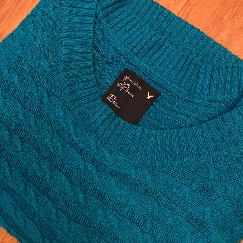 American Eagle Teal sweater